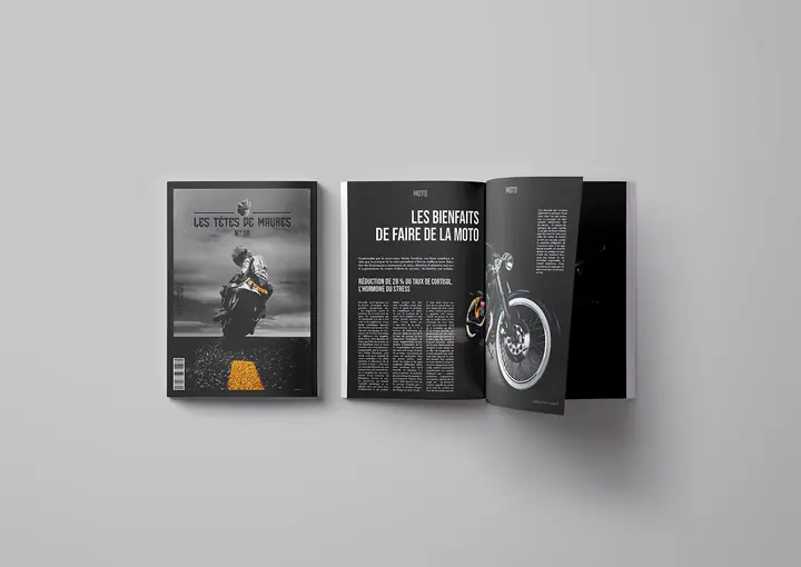 Le magazine ouvert sur l’article « Les bienfaits de faire de la moto »