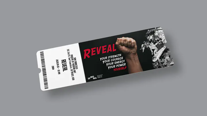 Le billet d’entrée de l’exposition Reveal