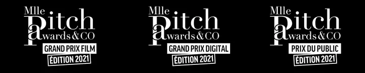 Le logo décliné pour l’édition 2021 : Grand prix film, Grand prix digital, Prix du public