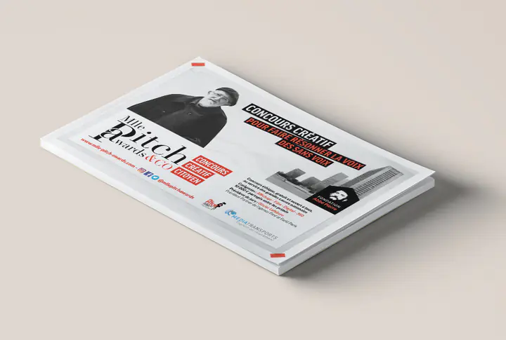 La couverture de la brochure MllePitchAwards « Concours créatif »